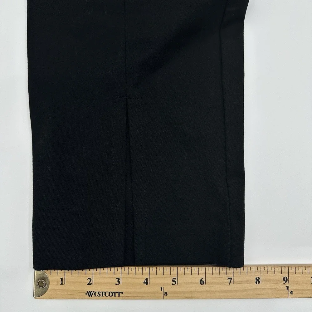 Old Navy High Rise Pixie Split Hem Full Length Pants Womens 18 Black Stretch NWT
